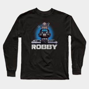 ROBBY the ROBOT : Hip-Hop DJ Turntables Long Sleeve T-Shirt